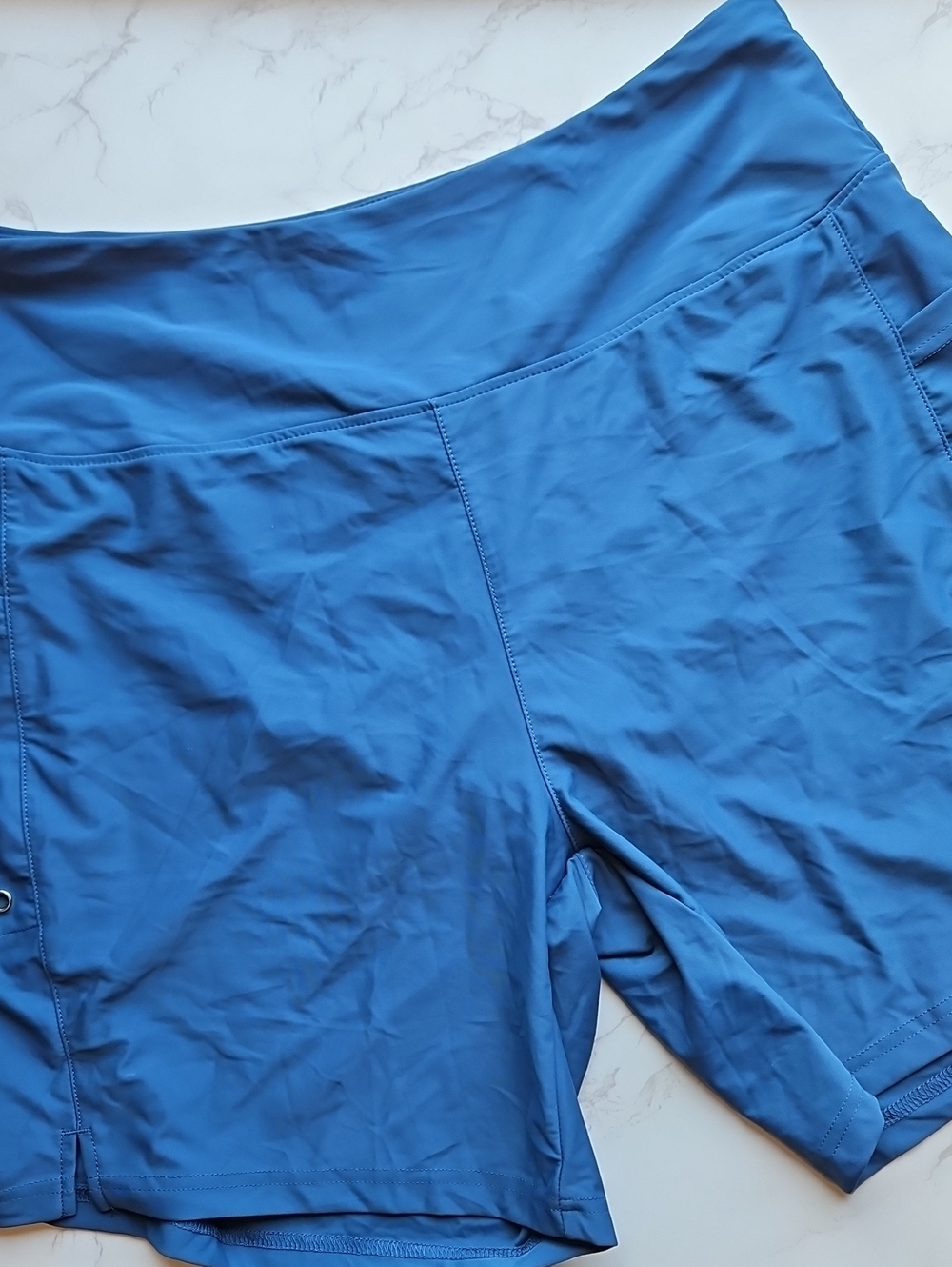 G Gradual Blue Long Swim Bard Shorts XL NWT
